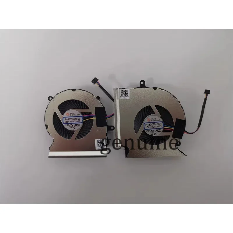 New CPU GPU Cooling fan for MSI GL65 GE65 GP65 WE65 PABD07012SH 1.0A 5VDC N425 PAAD06015SL 0.55A 5VDCs