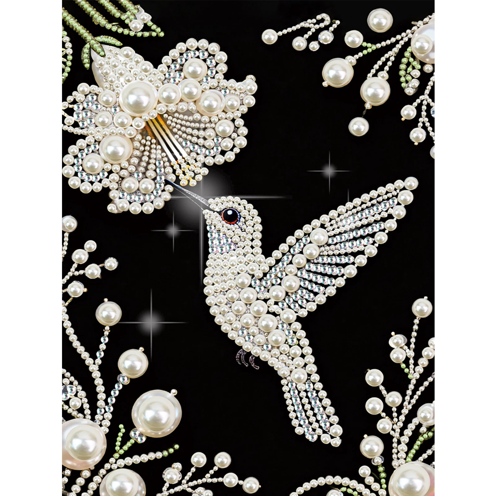 

Bird DIY Pearl Painting Kit for Adults Home Wall Decor 30x40cm Without Frame