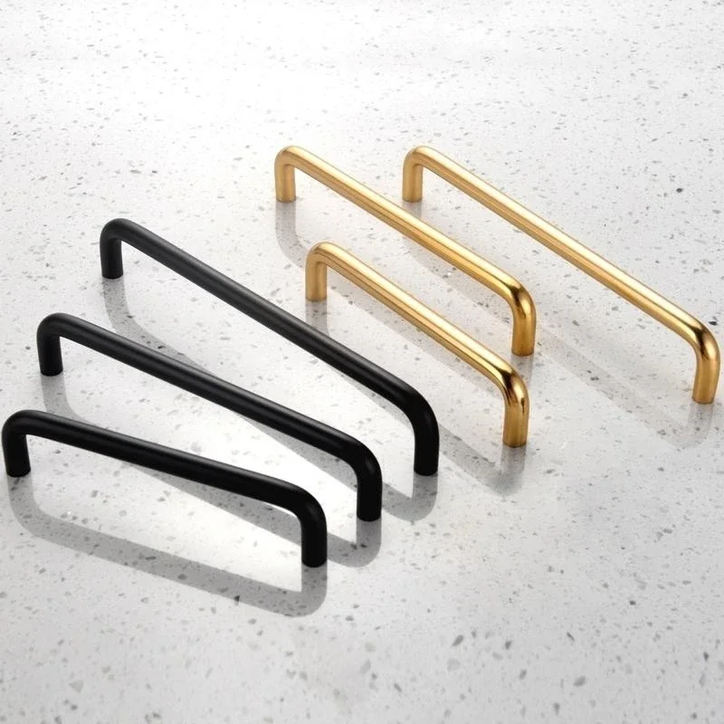 2Pcs Solid Aluminum Alloy Furniture Cabinet Knobs Funiture Door Pulls Wardrobe Cabinet Knob Drawer Handles Hole Spacing 96-512mm