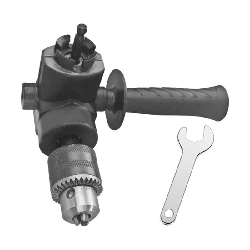 

90 Degree Corner Drill Adapter with Metal Construction for Multiple Use in Furniture Assembly and Automotive Repair
