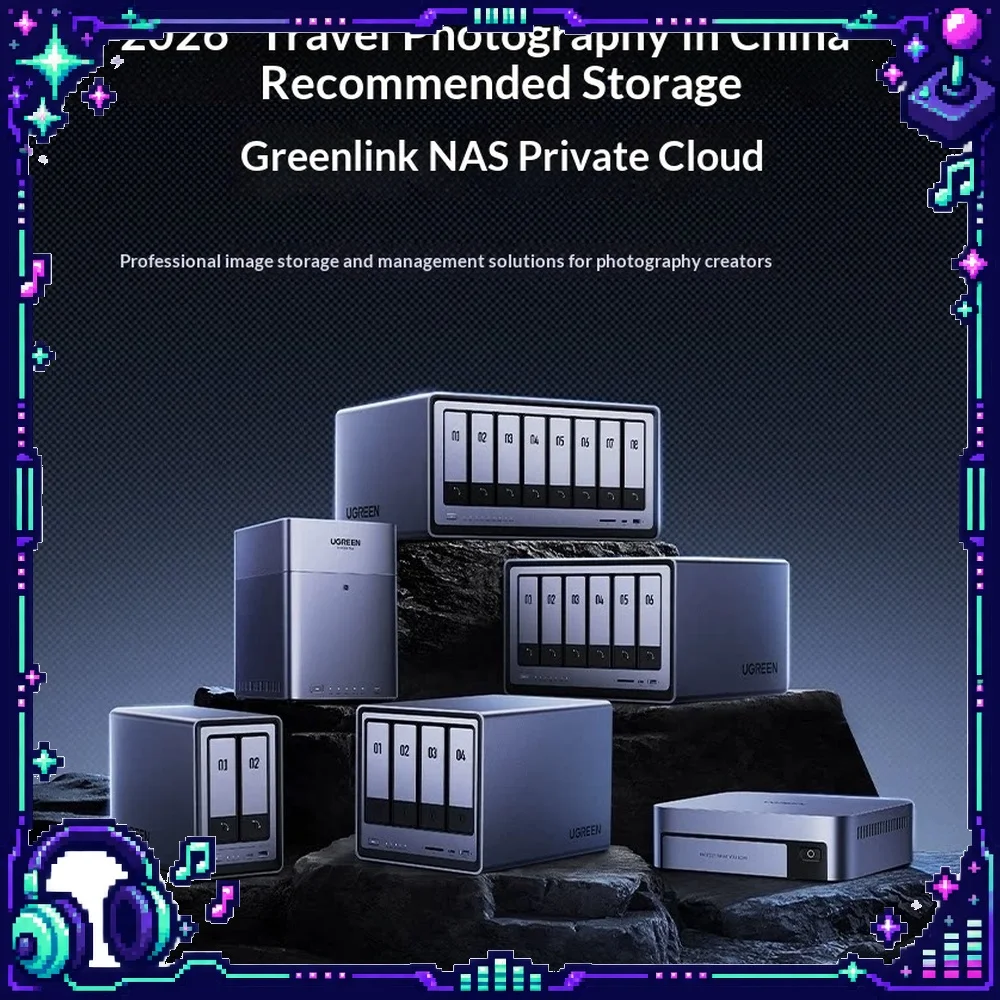 UGREEN DXP8800Ultra NAS 8 Bay Network Attached Storage Intel Core 7 150U Dual 10GbE Private Cloud Server for Office Data Backup