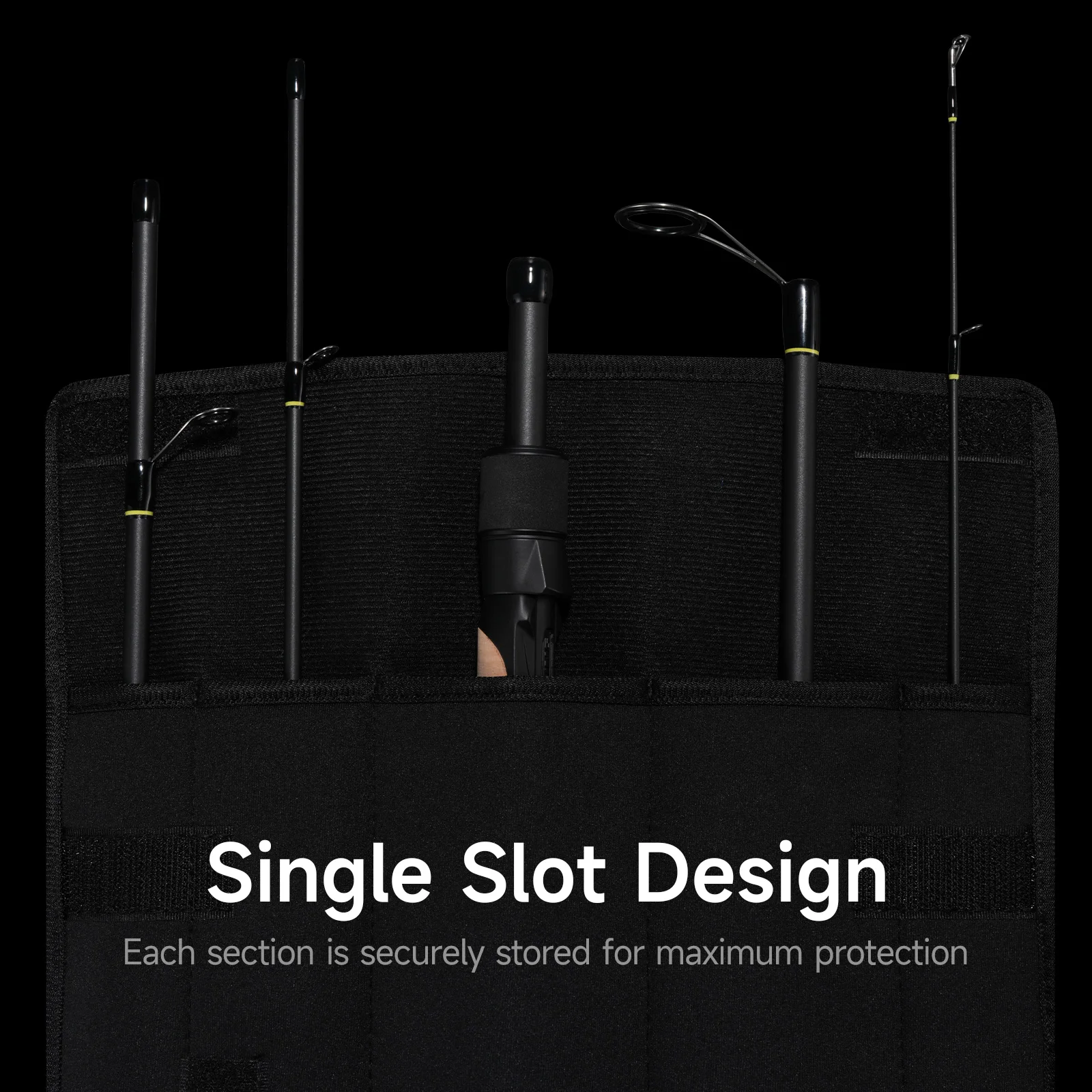 HANDING 40-43cm Travel Fishing Rod 5-6 Sections Seaguide Guide Ring Portable and Protective Rod for Trip Fast Action Fishing Rod