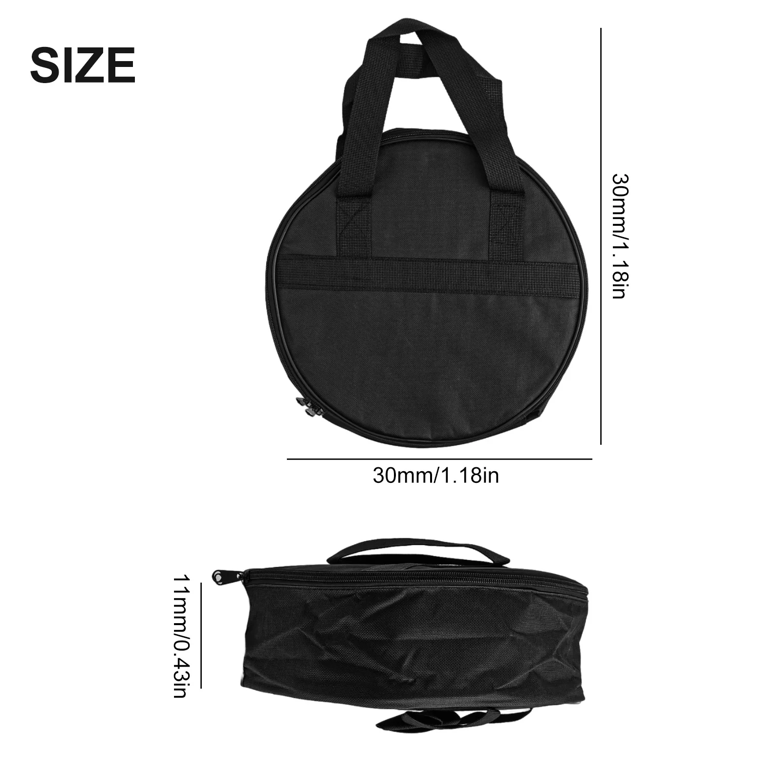 Portable and Protective Oxford Cloth Storage Organizer for Jumper Cables and Cord Management with Closure and Handle