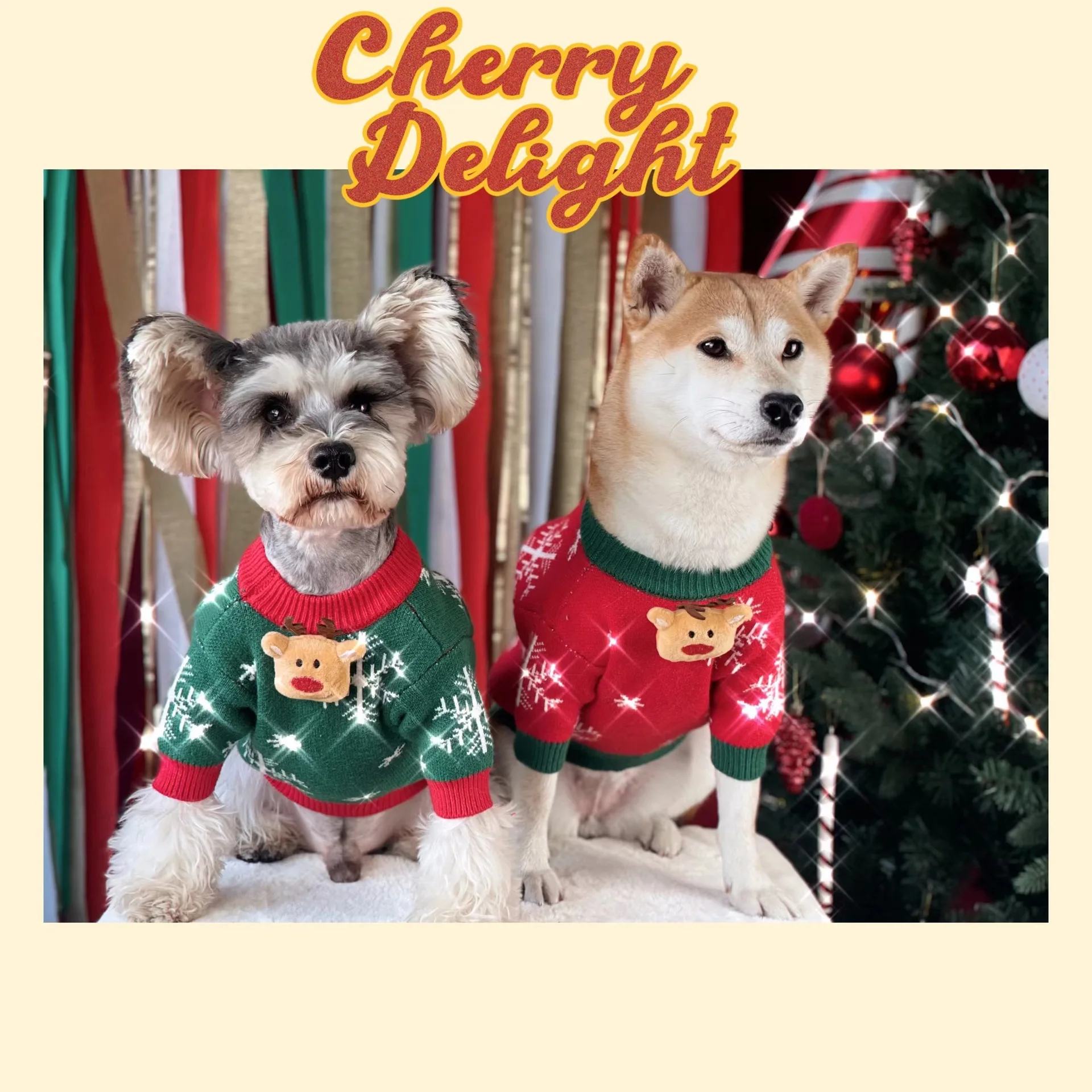 

Pet clothing, winter clothing, new Christmas sweaters, Schnauzer Chai Dog Beast, Teddy Thickened Dog Sweater