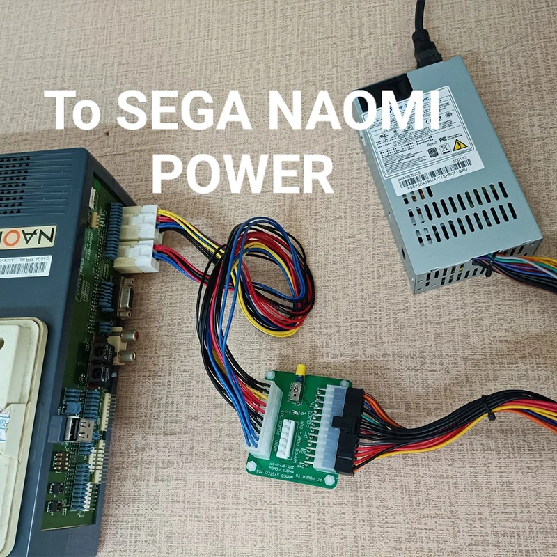 20/24 Pin PC Power NAOMI/NAMCO POWER Breakout Board Cabinet Module Adapter Computer Power Supply