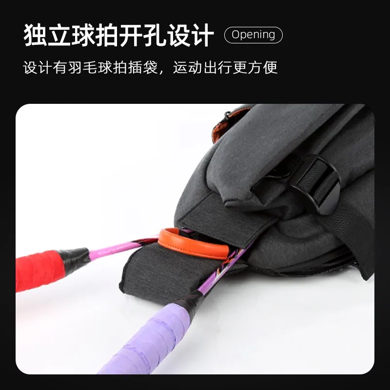 Sling Bag for Men Women, Waterproof Crossbody Bag for Pickleball, Tennis, Chest Bag for Outdoor Sports with USB Charging Port