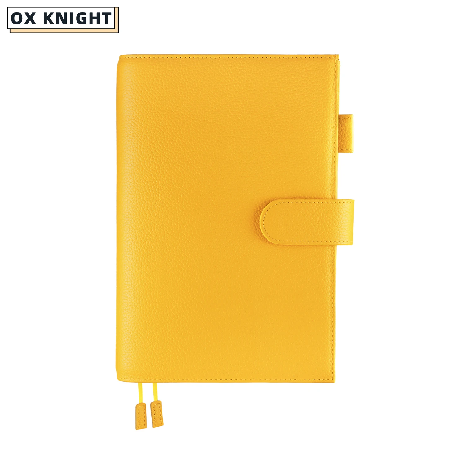 OX KNIGHT A5 Plus Cover for Hobonichi Cousin A5 Notebook Size Journal Genuine Pebbled Grain Cowhide Organizer Agenda Diary