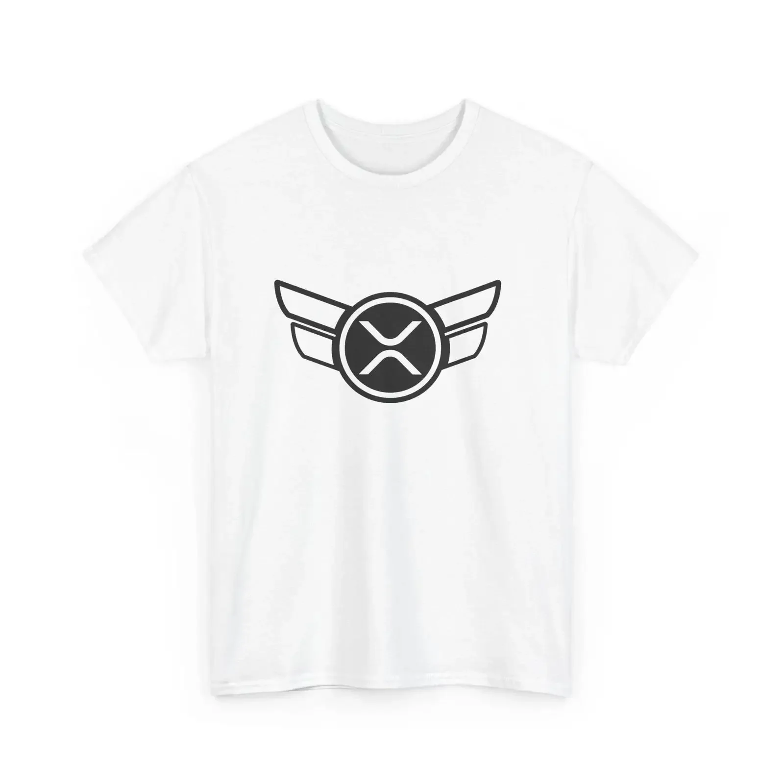 XRP Wings Emblem T Shirt Ripple Cryptocurrency Crypto Investor  vintage Washed Versatile Slightly Breathable streetwear