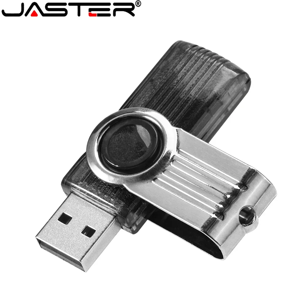 Rotatable Silver USB Flash Drive 64GB Black Red Memory Stick Green Purple Pen Drive 32GB Blue Pendrive Free Key Chain U Disk 16G