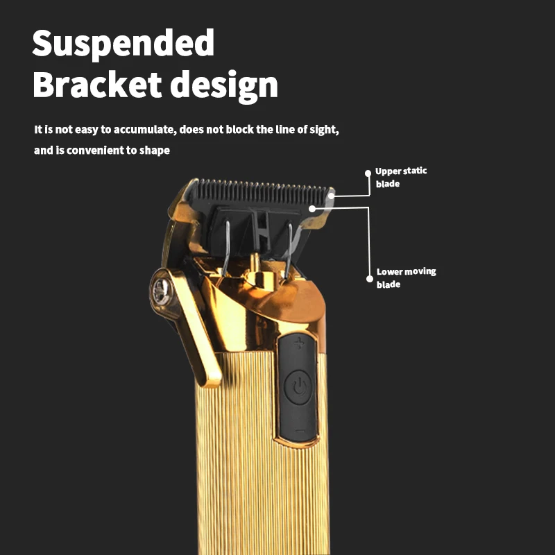WAIKIL tagliacapelli elettrico da uomo professionale tagliacapelli elettrico multifunzionale con testa a olio ricarica USB barbiere digitale