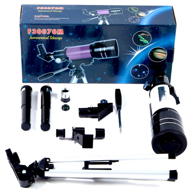 

Astronomical Telescope 150X Zoom HD Professional 70mm Aperture Refractor Powerful Monocular Long Range Space Moon