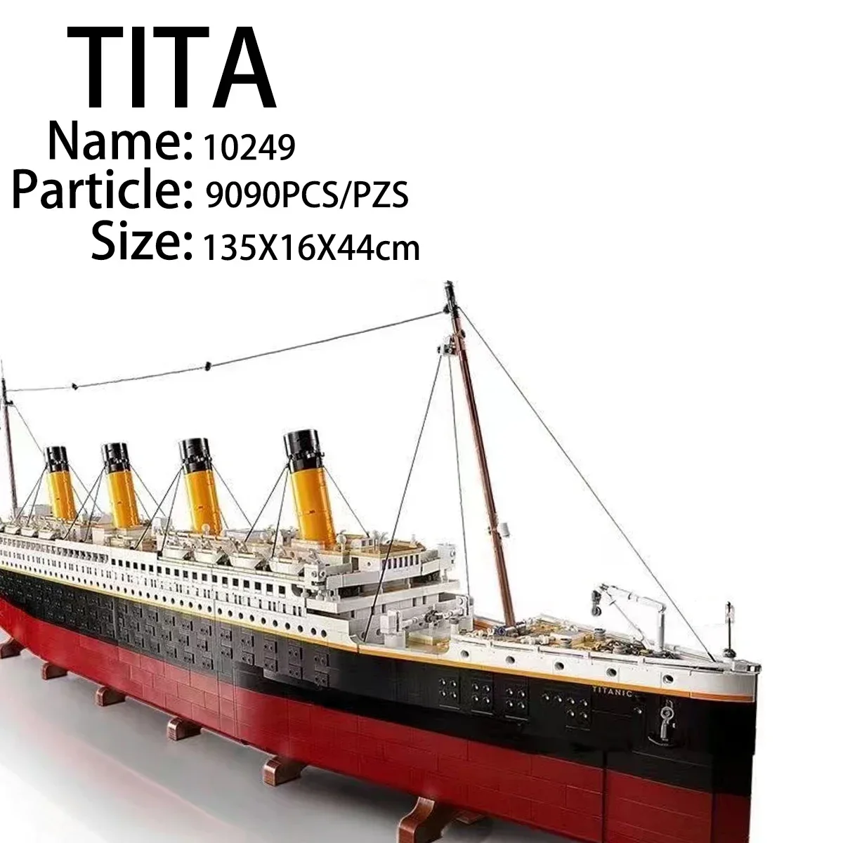 

NEW 9090pcs Titani Compatible 10294 Titanic Large Cruise Boat Ship Steamship Bricks Building Blocks Children Toys Gifts 99023