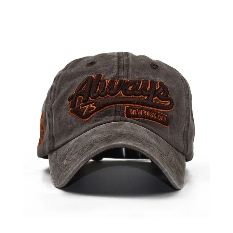 جديد الرجال النساء غسلها الرجعية قابل للتعديل قبعة بيسبول عادية القديمة الأوروبية والأمريكية نمط لينة أعلى قبعة الشمس قبعات للآباء قبعات سائقي الشاحنات