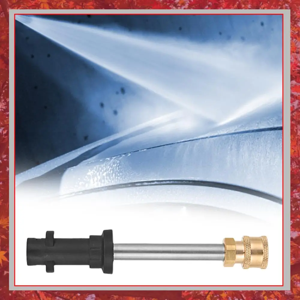 17/41CM Extension Rod 3600 PSI Extender Rod 1/4 Quick Connector Car Cleaning High Pressure Water Gun Extension for Karcher K2-K7