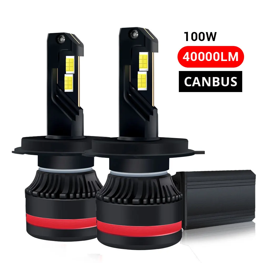 

2Pcs H4 H7 LED Canbus Car Headlight 110W 40000LM H1 H8 H9 H11 9005 HB3 9006 HB4 880 881 LED Bulb Auto Fog Lamp Auto Headlamp