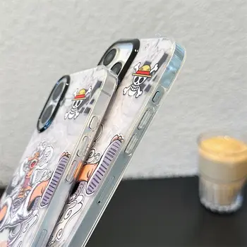 動漫海盜王路飛矽膠手機殼,適用於iPhone 11 12 13 14 15 16 17 Pro Max,可愛相機防震保護套 12 最佳銷售 一件式摩托車 - №11