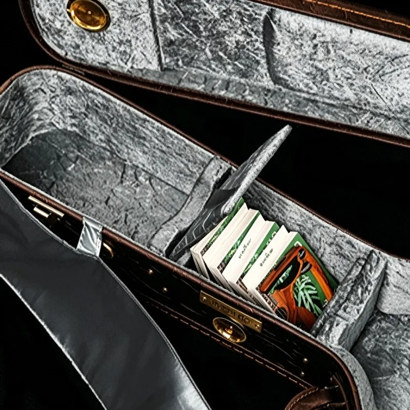 36-39 Classical Guitar Case Leather Folk Guitar Hard Box Portable Thicken Guitars Transport Case String Instrument Accessories