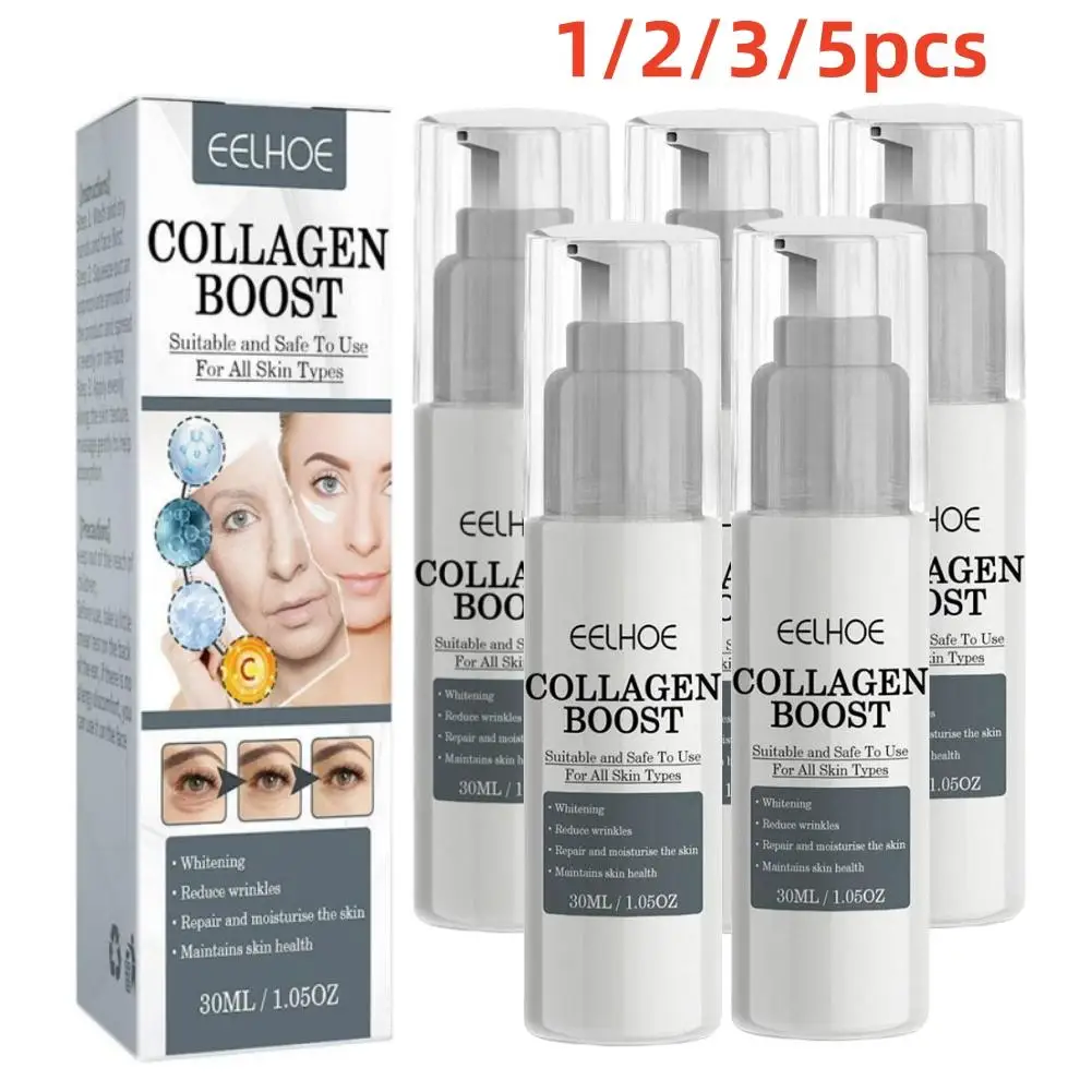 

1/2/3/5pcs Collagen Boost Serum Anti-Aging Dark Spot Corrector Wrinkle Cream Women Face Skin Care 30ml