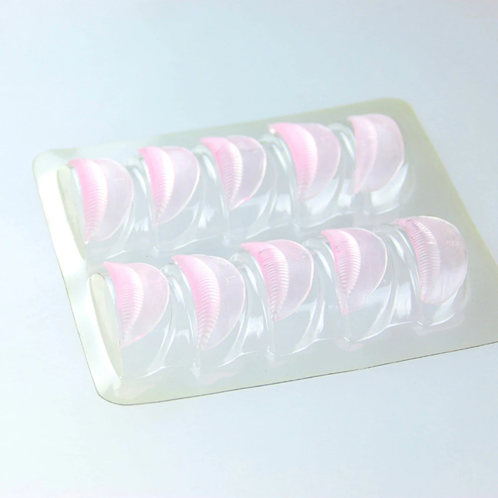 10 Paar Lash Lift Kit Wimperkruller Schimmel Zachte Siliconen Vormige voor Alle Oogtypes Herbruikbare Make-Up Accessoire Vrouwen