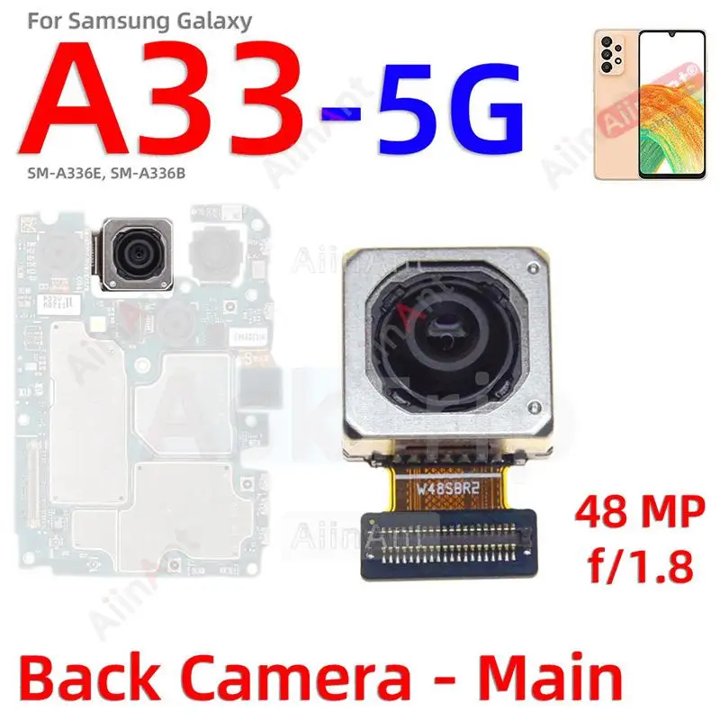 OEM Macro Depth Wide Main Front / Rear Back Camera Flex Cable For Samsung Galaxy A33 5G A336B A336U
