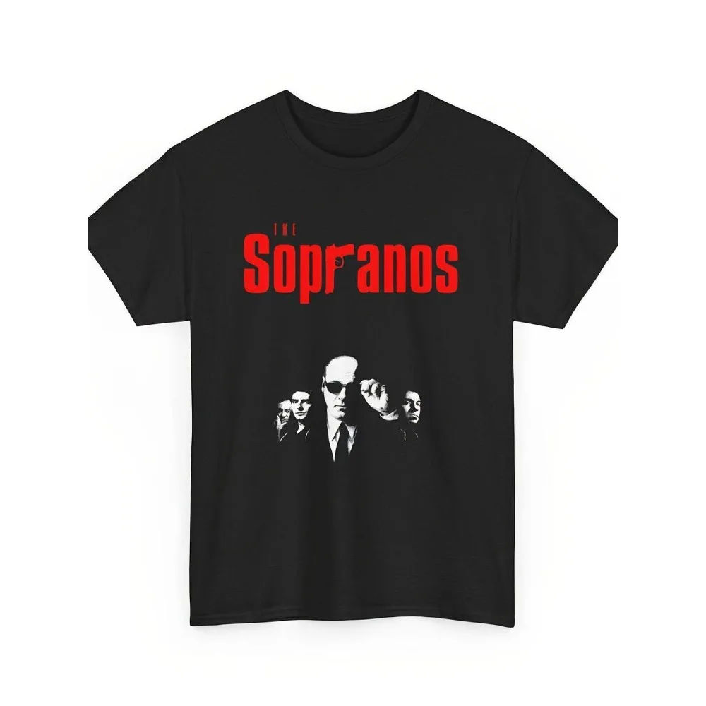 Herren-T-Shirt mit The Sopranos-Muster, weit geschnitten, für den lässigen Sommer, geeignet für Männer und Frauen – Detail 3