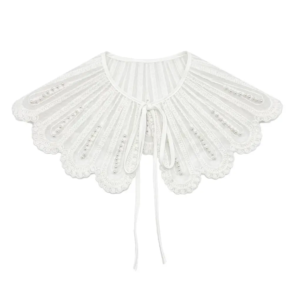 

Fashion Lace Lace Shoulder Fake Collar Embroidery Detachable False Collar Beaded Shawl Decoration Women