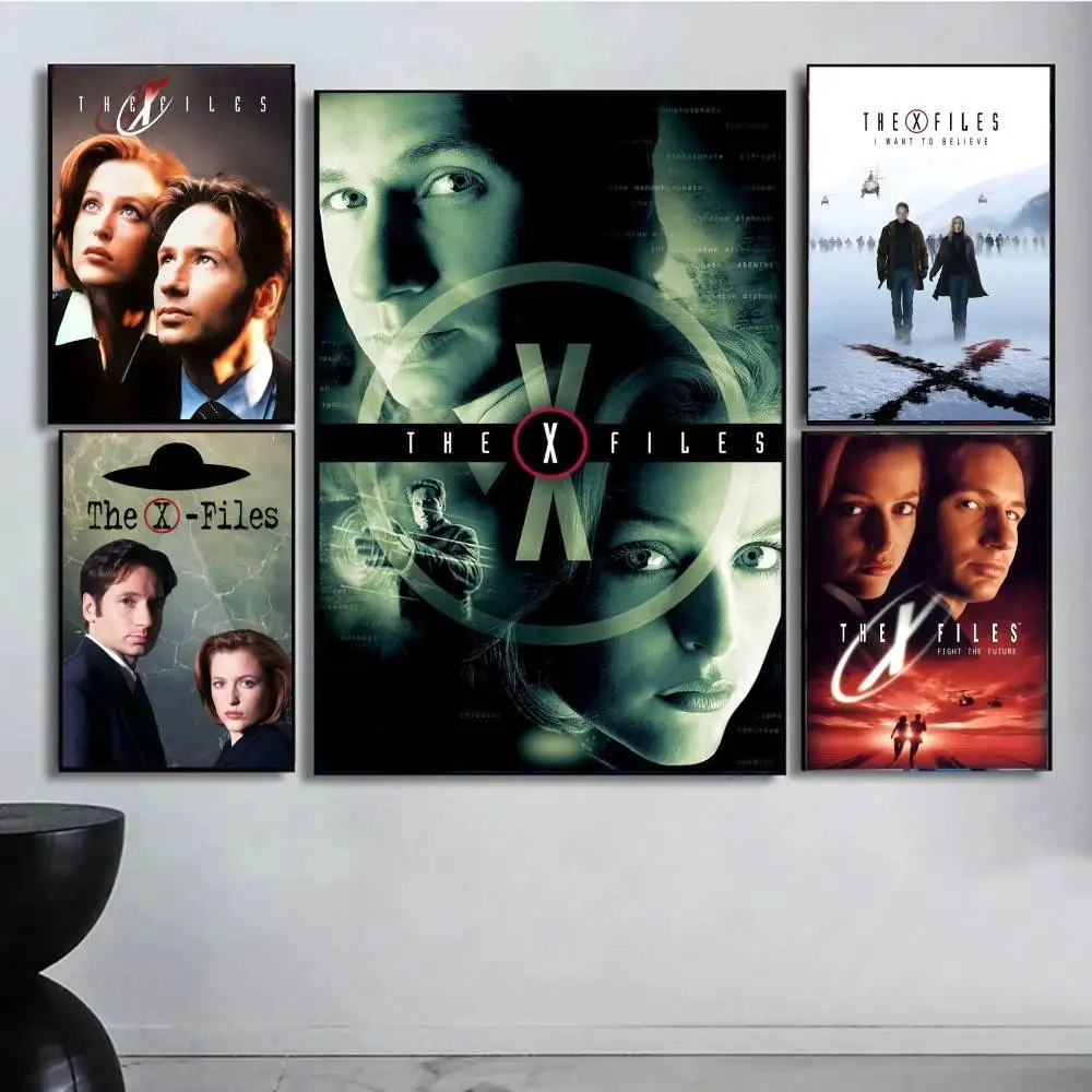 filme-classico-t-the-x-files-anime-cartazes-pegajosos-hd-qualidade-cartaz-arte-da-parede-pintura-estudo-decoracao-da-parede