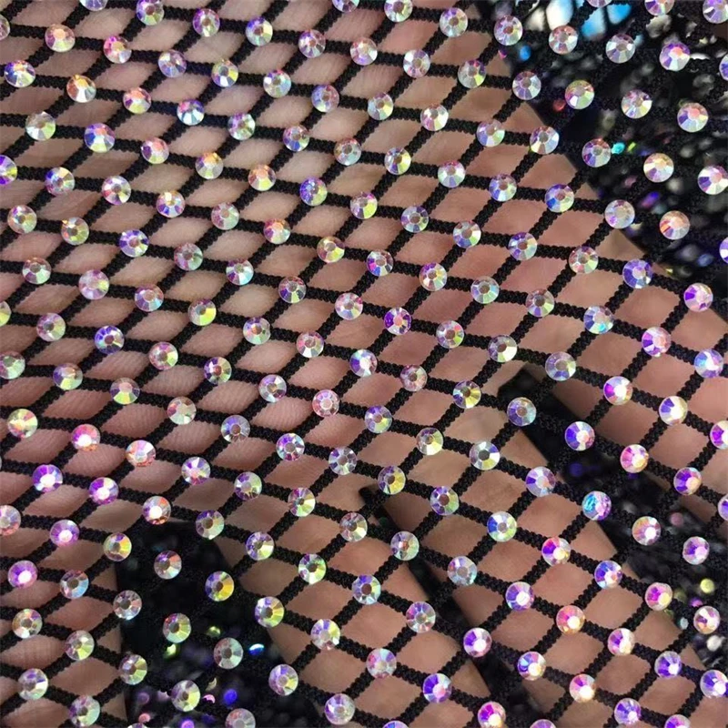 Oberbekleidung Damen T-Shirt 2026 Sommer Neue Damen Temperament Strass Rundhals Helles Sternenlicht Hohl Glänzendes Bodenbildungshemd – Detail 7