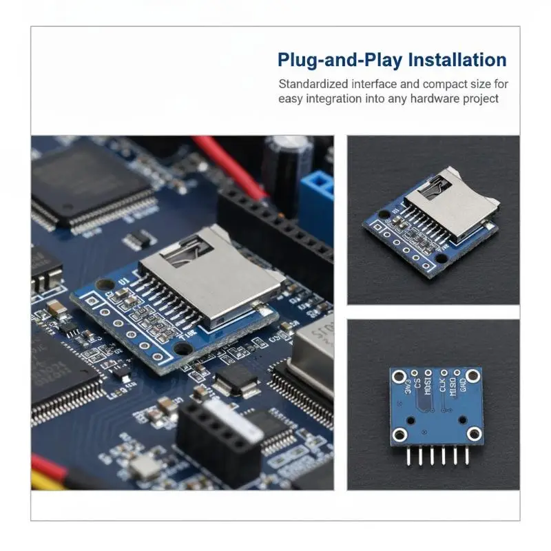 3Pcs Mini Card Module SPI Interface Micro Tf Card Reader Module For Microcontroller Electronic DIY Project