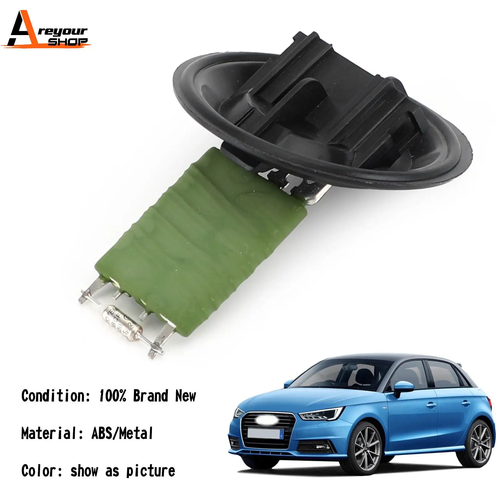 Areyourshop Heater Blower Fan Resistor For Audi A1 A2 Polo For Seat Ibiza Skoda 6Q0959263 6Q0959263A Car Auto Parts