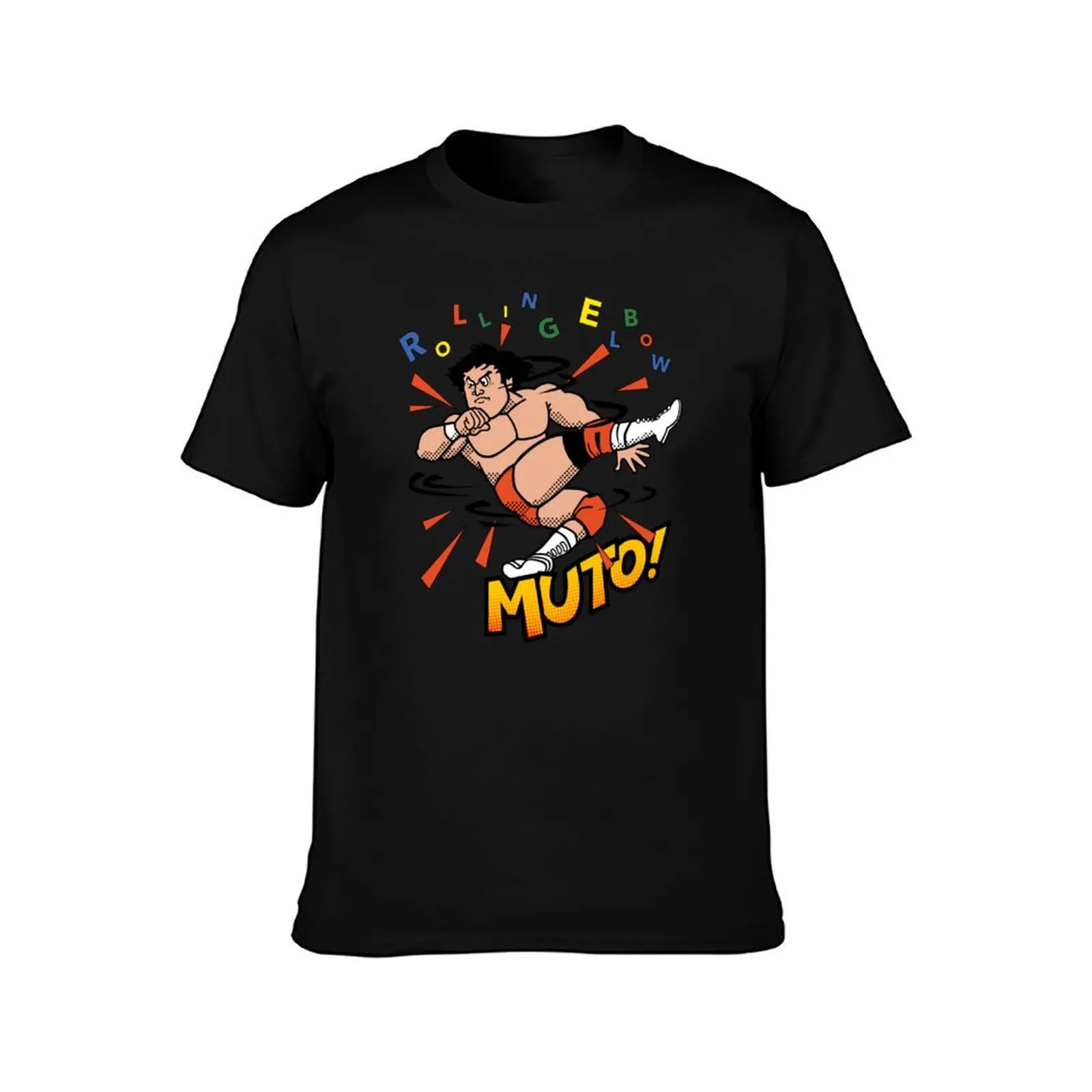 KEIJI MUTO ROLLING ELBOW VINTAGE [BOOT] T-Shirt Sports Casual Short Sleeve Cotton Tee