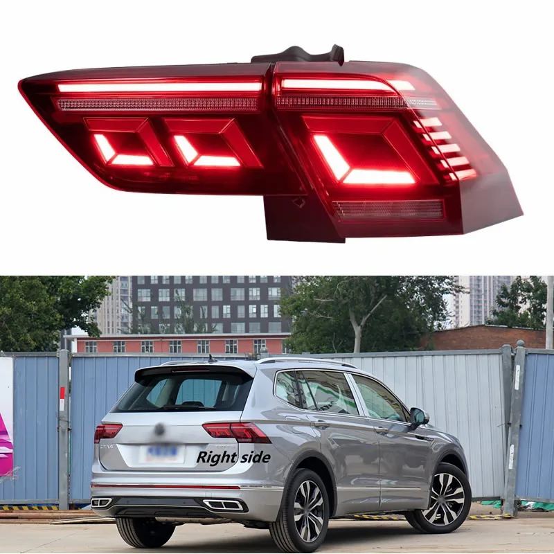 

Inner Tail Lamp For Volkswagen Tiguan L 2017 - 22 23 LED Car Accessories Taillight Assembly Rear Brake Lamp Tail Lights 1PCS