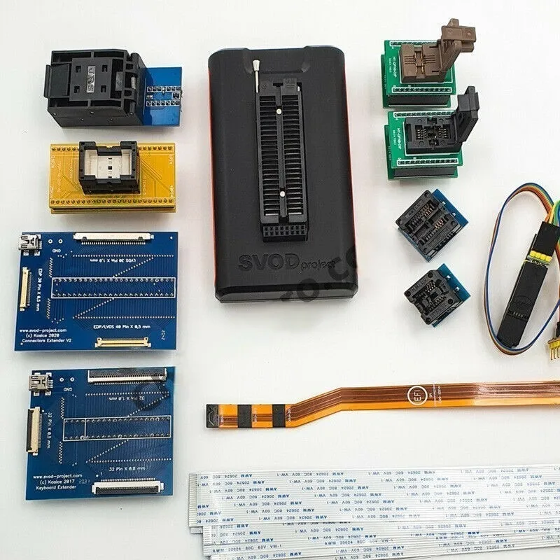 SVOD 4 Universal Programmer ITE ENE NUVOTON MEC Sop 8 Wson LCD Test Board EMMC BGA153 169 TSOP48 ZIP for various microcircuits