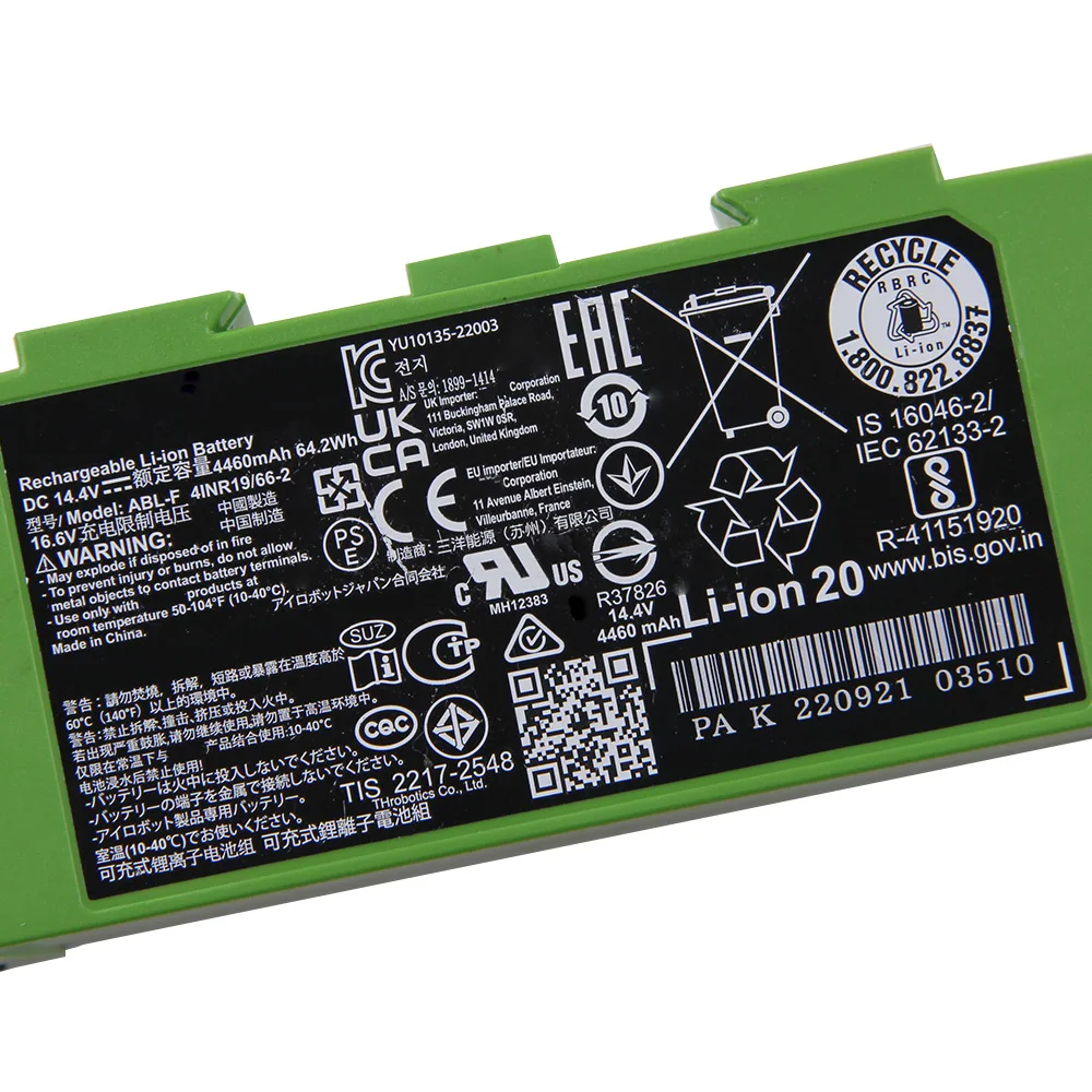 Replacement Battery ABL-F 4460mAh For iRobot Roomba E5 J9+ j8+ i8+ i3 i4 i7+ i8 e5 e6 7550 High Quality Batteries