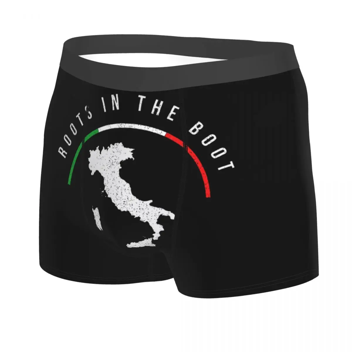 Custom Male Cool Italy Flag Italian Map Funny Pun Italia Underwear Boxer Briefs Men Soft Shorts Underpants