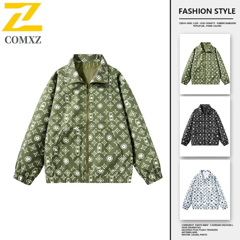 

COMXZ 2025, универсальная куртка, модная молодежная модная красивая верхняя одежда свободного покроя для мужчин и женщин, легкая уличная ветровка