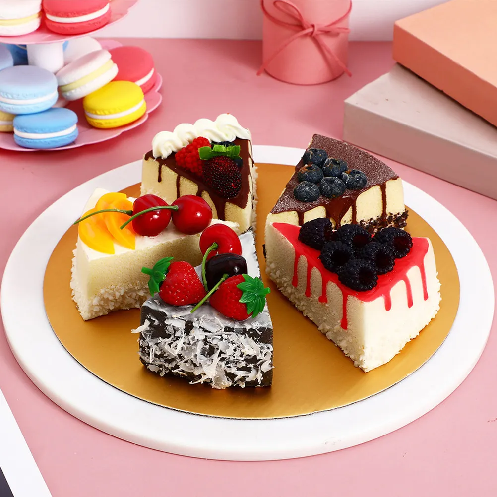 20Pcs 10Inch Round Cake Boards Thick Corrugated Cardboard Elegant Reusable Cake Trays for Weddings Birthdays Parties