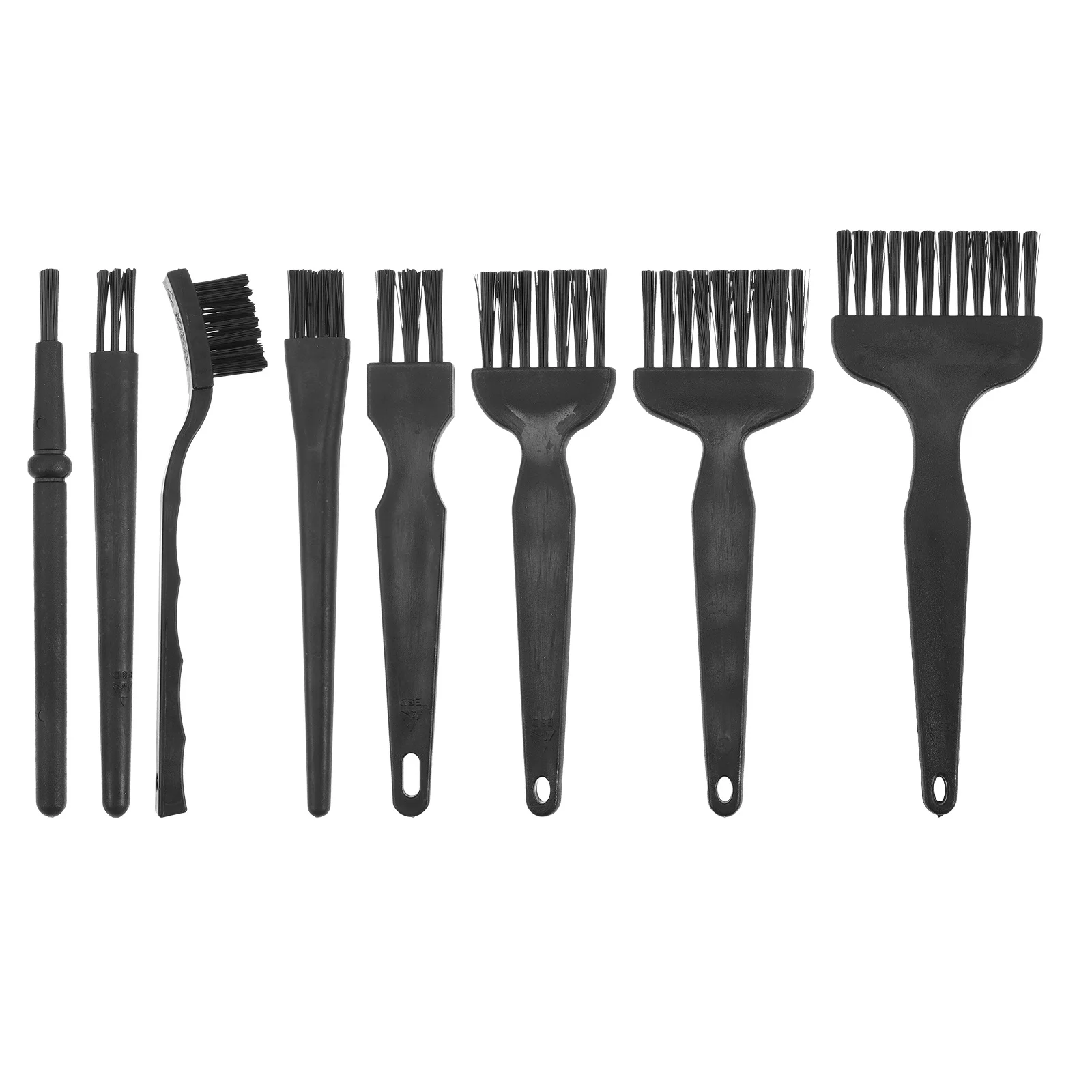 8 قطعة ماكينة حلاقة كهربائية تنظيف فرش دائم مادة البولي بروبيلين مقبض عدم الانزلاق ل الحلاقة المتقلب المقص فرشاة مجموعة السفر المحمولة