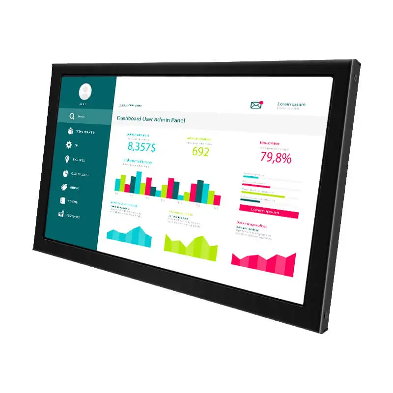 عرض ساخن لعام 2025 مثبت على الحائط/Vesa 1280*1024 صناعي 19 بوصة شاشة LCD مقاومة تعمل باللمس واجهات الآلة البشرية #1