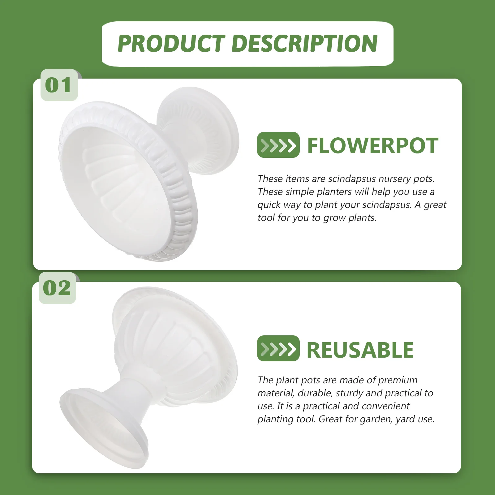 

Thickened Roman Flowerpot Durable Plastic Scindapsus Planting Pot Outdoor Balcony Planter Gardening Supplies Indoor Outdoor