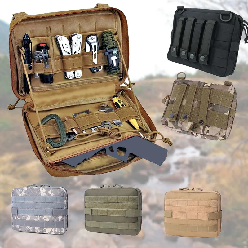 

Molle Utility EDC Waist Bag Military Tactical Pouch Medical First Aid Bag Belt Pouch Storage Outdoor Sports Hunting Bags