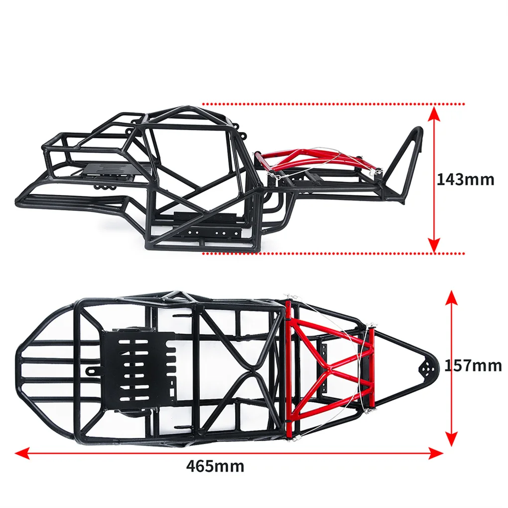 Metal Shock Resistance Roll Cage For 1/10 Rc Roll Cage Axial Scx10 RR10 Wraith 90018 Roll Cage Frame Body RC Car Part