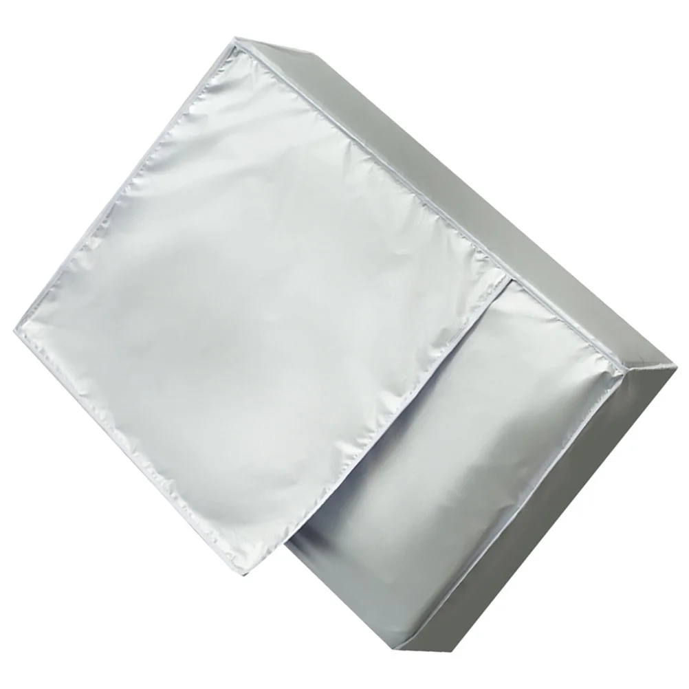 

Air Conditioner Outside Unit Cover Waterproof Protector Premium Polyester Mesh Vent Design Dustproof Sunproof Outdoor Appliance