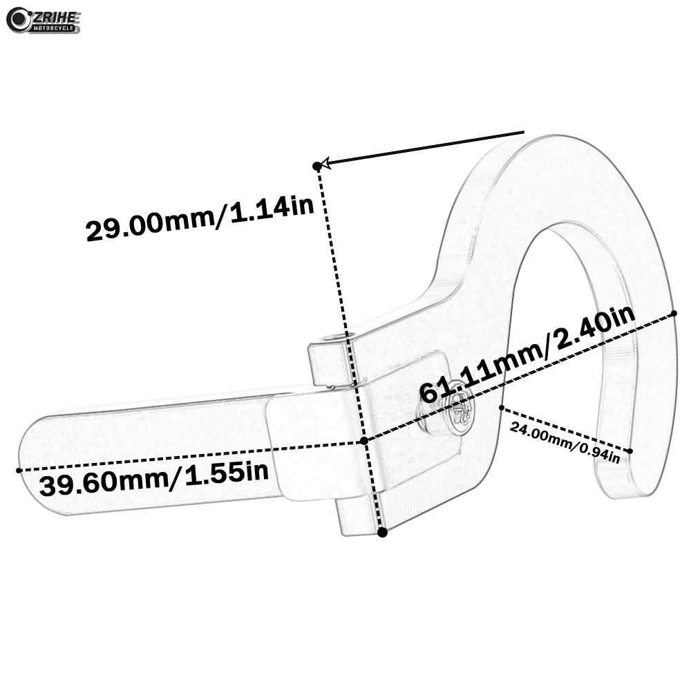 Motorcycle FOR CFMOTO 650MT 650MT 650TR-G AllYear 2017-2024 2023 2022 2021 2020 Horn Switch Button Shell Extension Bracket Parts