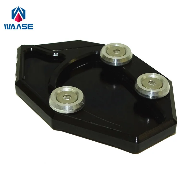 Waase pour Kawasaki Ninja ZX14R ZX14 ZZR1400 GTR1400 Concours 14 2006-2016 béquille pied béquille latérale rallonge plaque de Support