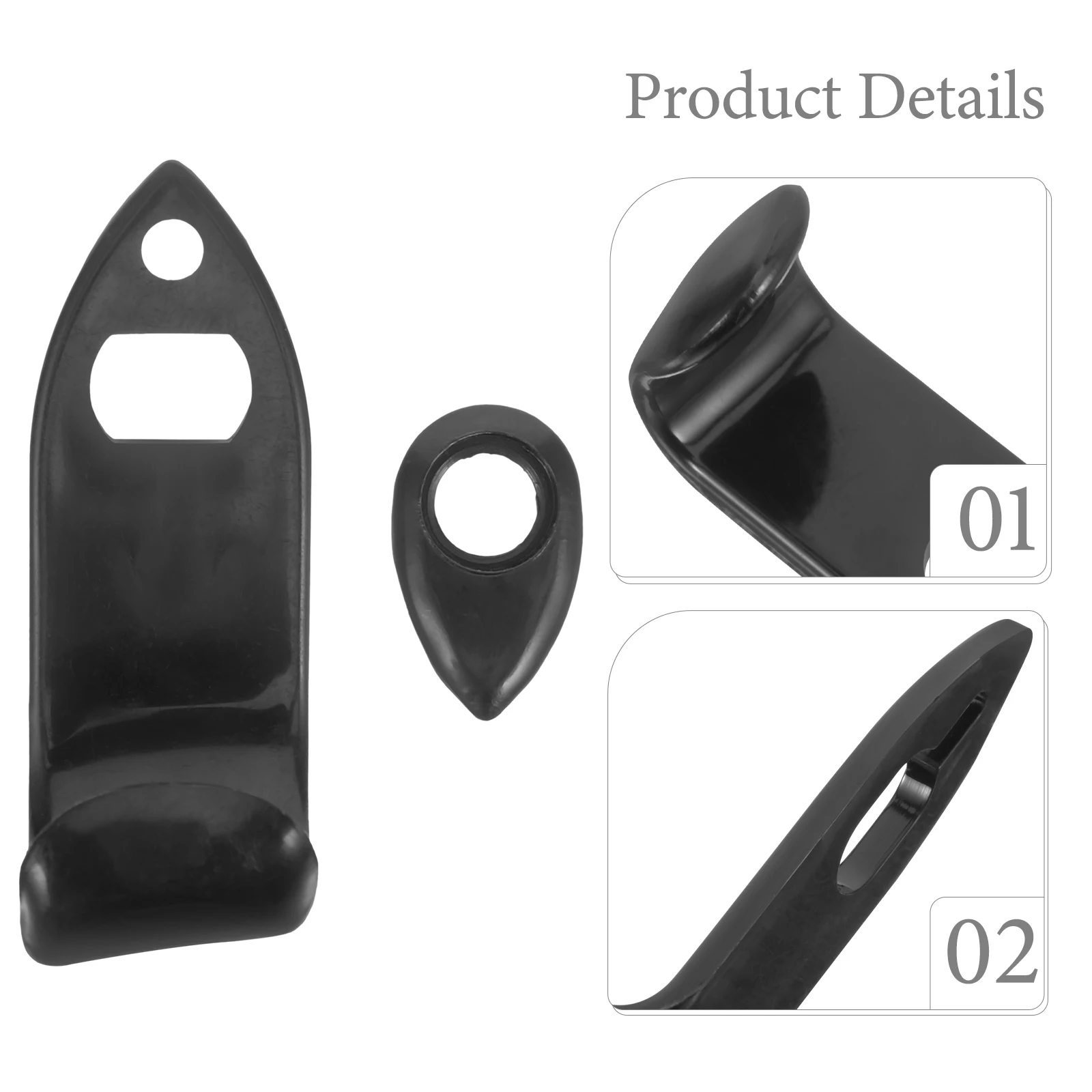 

Saxophone Thumb Rest Finger Clarinet with Hook Alto Accessories Stand Saxaphone Plastic End Plug