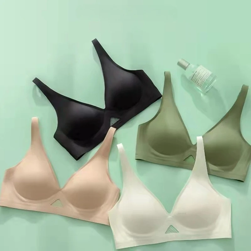 

Wire Free Bra for women Brassieres Push Up Bralette Sexy Seamless Bras Female Lingerie Woman Silky Underwear Intimate