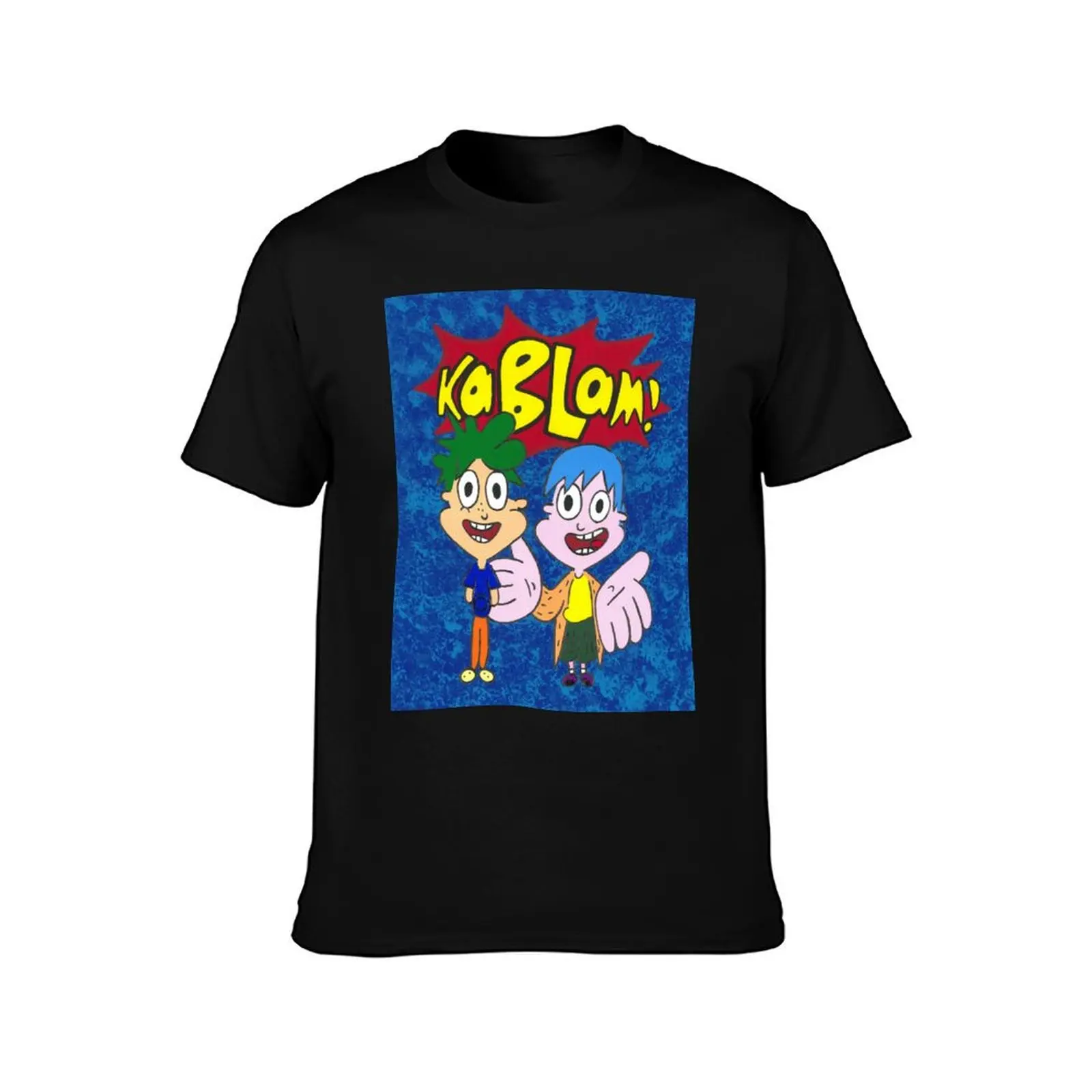 Nickelodeon Kablam Henry and June Painting on canvas paper T-Shirt Graphic Print Short Sleeve T-Shirt