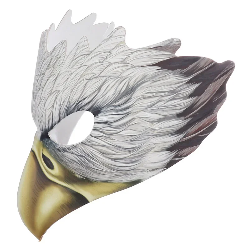 Animal Cosplay Masks White Eagle Bird Turkey Costume Prop Mask for Man Women Carnaval Cosplay Masque Festival Rave Party Masks