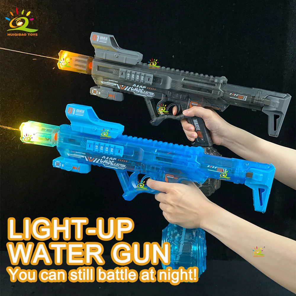HUIQIBAO Electric Water Gun High-Speed Automatic Squirt Gun Large Capacity Summer Outdoor Swimming Pool Beach Party Water Blaste